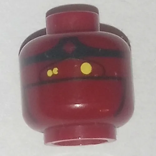 Minifig Head EV-9D9 Droid, Yellow Eyes Print
