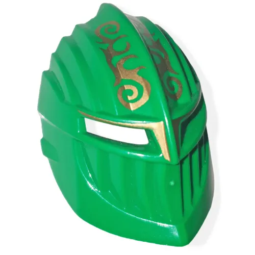 Large Figure Mask / Visor, Rascus with Gold Print