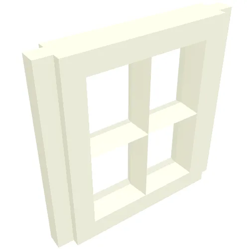 Window Pane 1 x 2 x 2 for Slotted Bricks