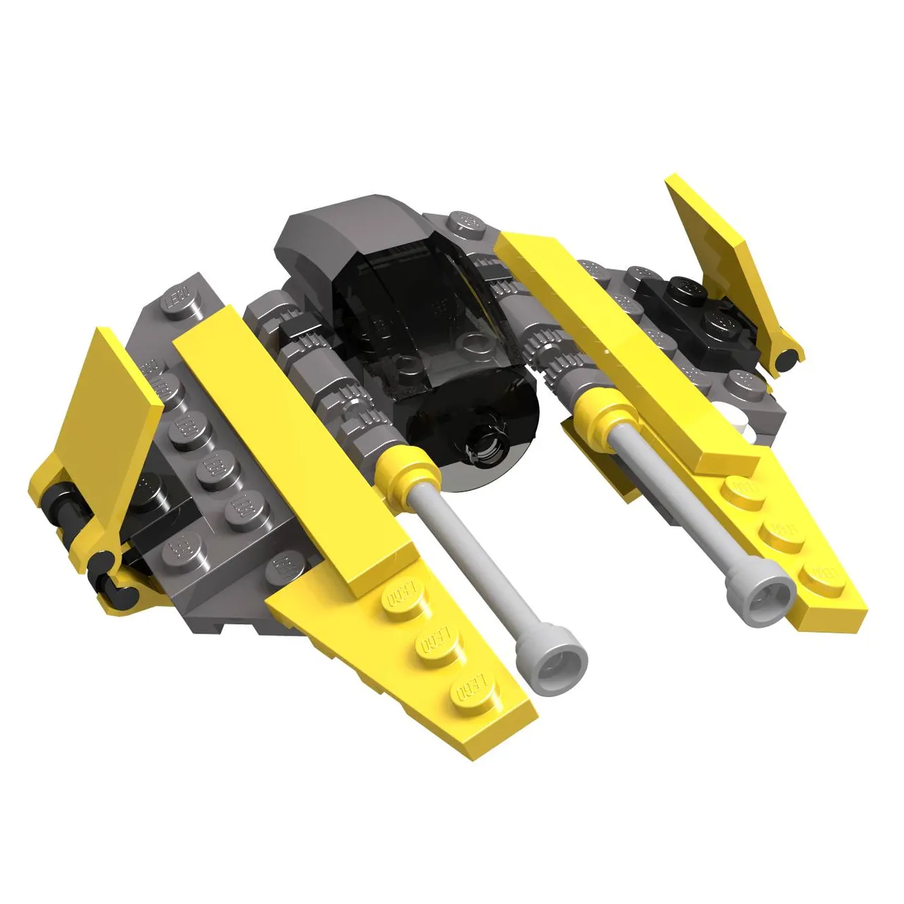 Jedi Starfighter - Mini - Korean Duracell promo package with 8 AA batteries