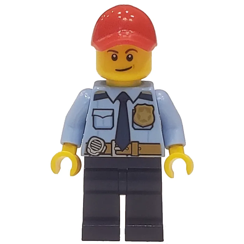 Police - Bright Light Blue Shirt, Dark Blue Legs