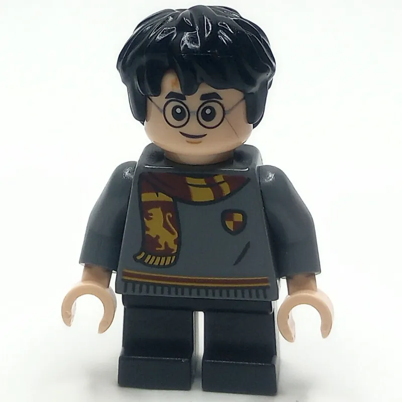 Harry Potter, Short Legs, Dark Bluish Grey Sweater, Scarf