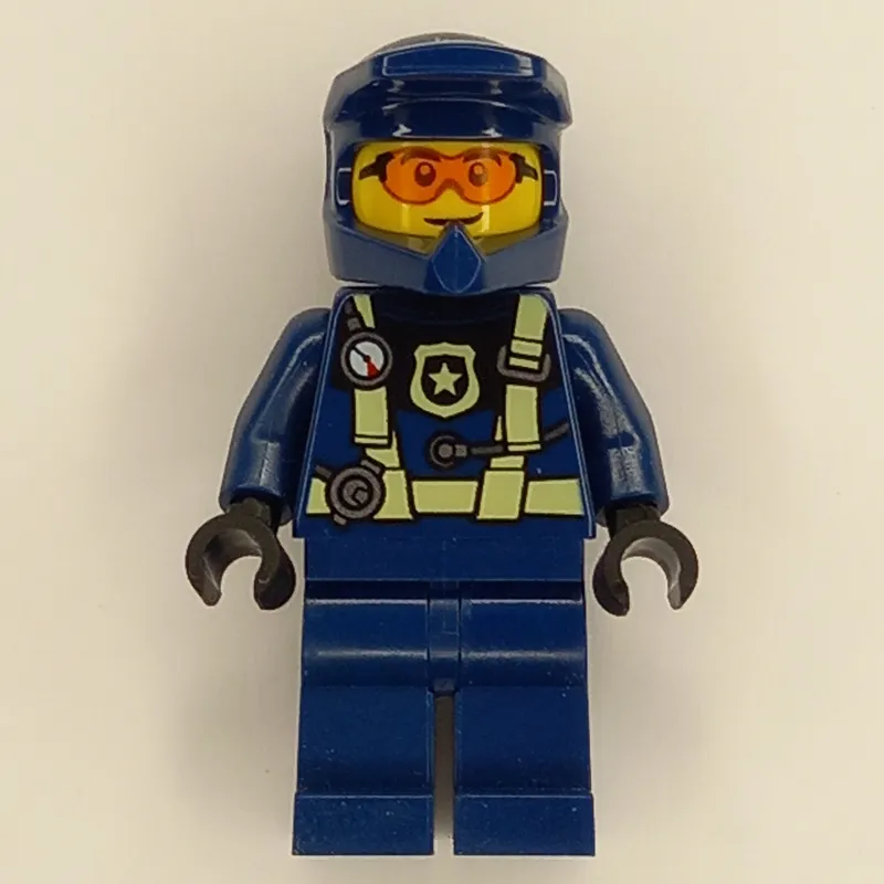 Police Officer - Dark Blue Torso, Legs and Helmet
