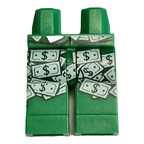 Hips and Green Legs with Dollar Bills Print