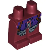 Hips and Dark Red Legs with Laketown Guard Armour, Purple Robe Print