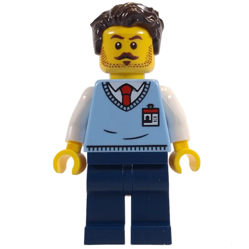 Museum Employee, Dark Brown Hair