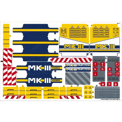 Sticker Sheet for Set 42055-1