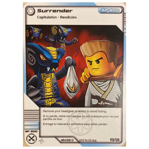 Trading Card, Ninjago Deck #2: 113 - Surrender - North American Version