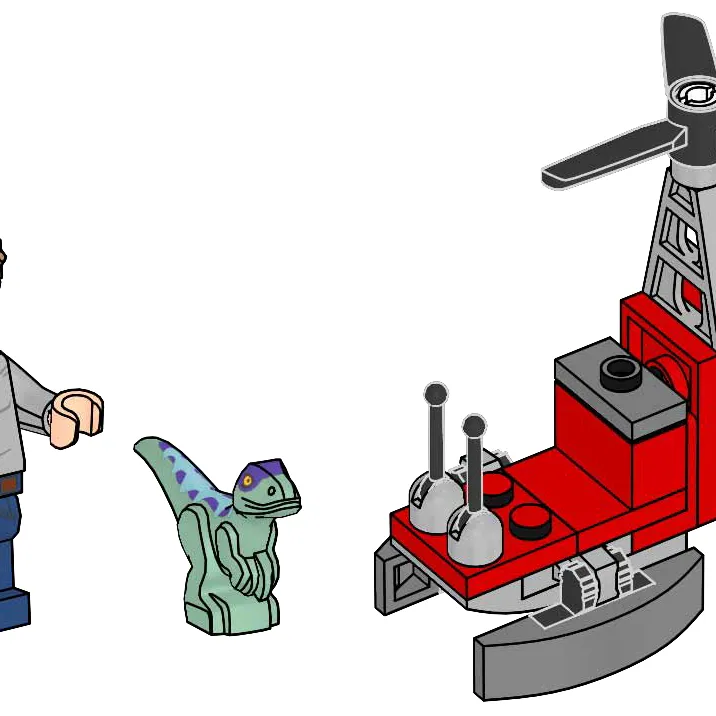 Owen with Helicopter