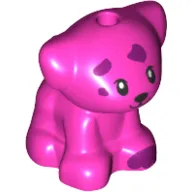 Animal, Dog Pup with Magenta Spots print