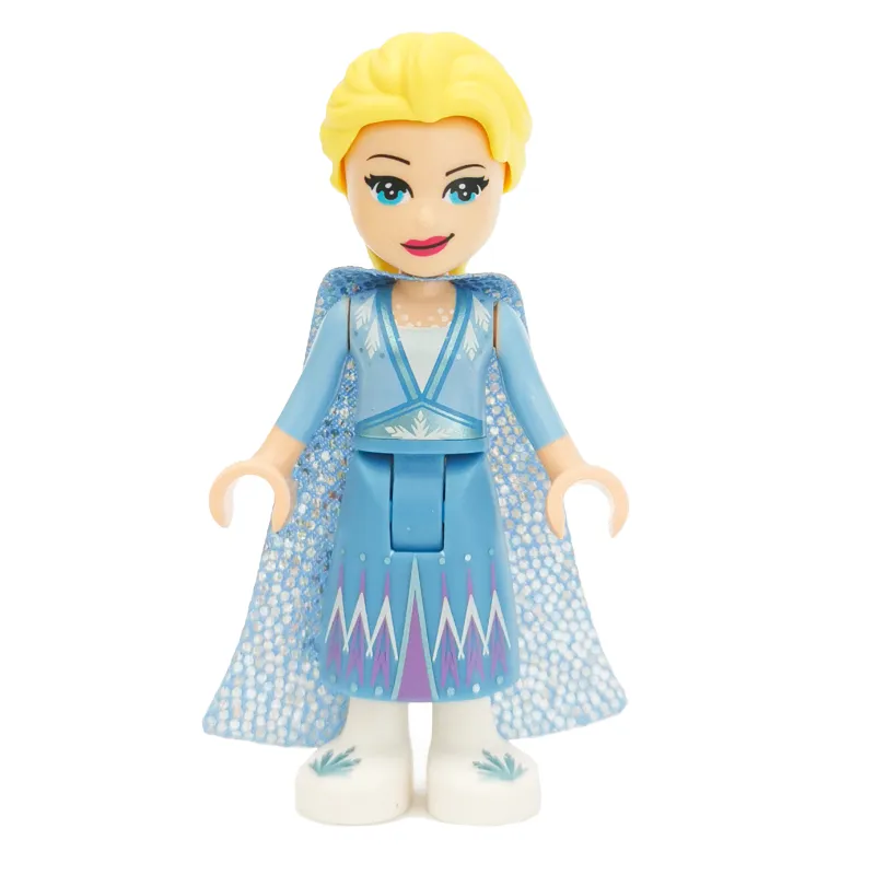 Elsa - Medium Blue Skirt, Glitter Cape