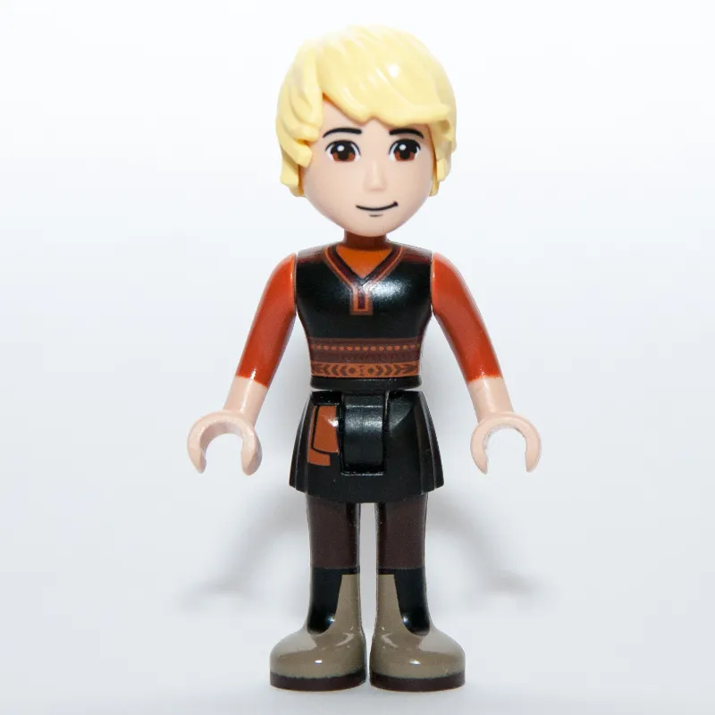 Kristoff - Black Vest, Dark Orange Shirt
