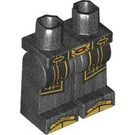 Hips and Pearl Titanium Legs with Black Belt, Coat, Gold Toes print