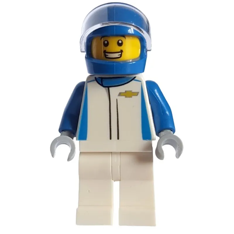 Race Driver, White Torso, White Legs, White Helmet, Chevrolet