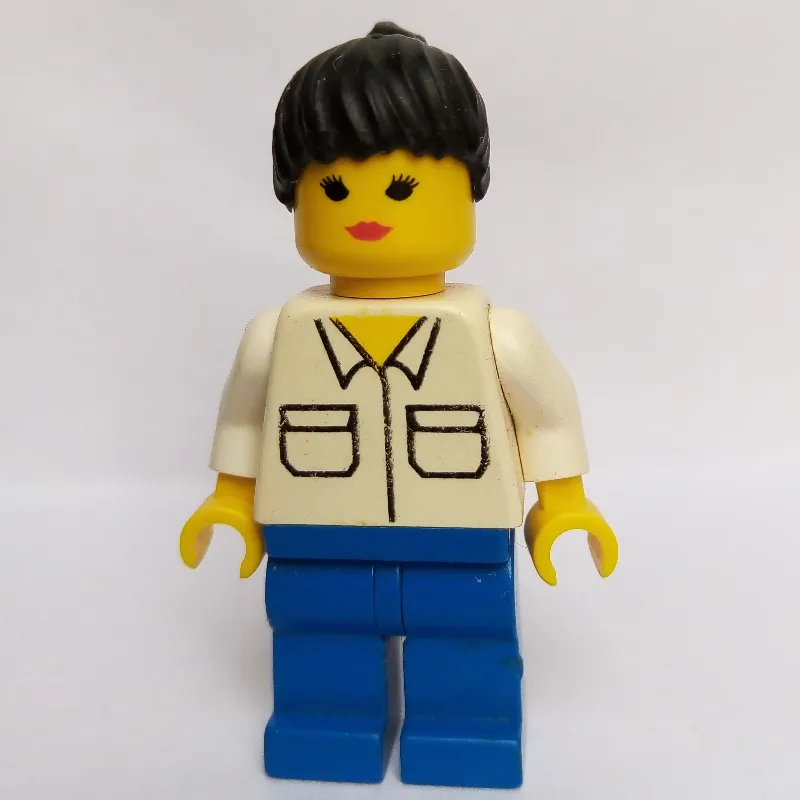 Woman - White Torso/Shirt, Blue Legs