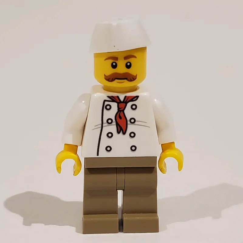 Chef, Red Neckerchief, Dark Tan Legs, Butchers Hat
