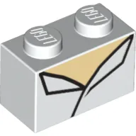 Brick 1 x 2 with Shirt Print