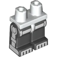 Hips and Black Legs with White Horizontal Line, Toes and Skeleton Legs on Sides Print