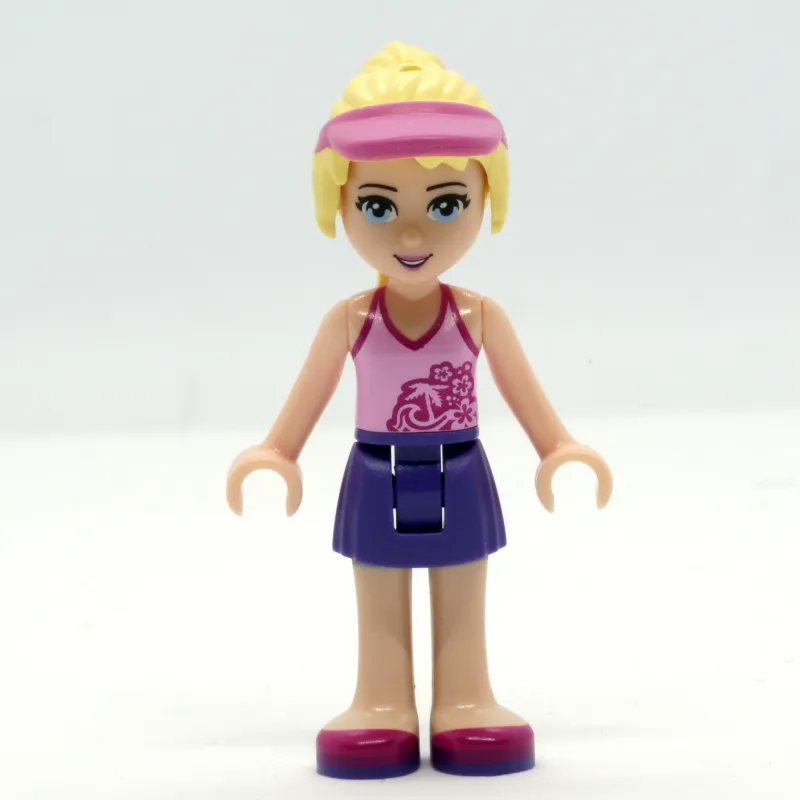 Stephanie - Bright Pink Top, Dark Purple Skirt