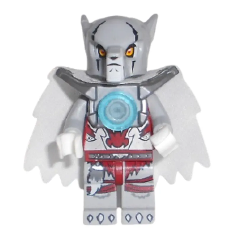 Worriz with Flat Silver Shoulder Armor, and Cape