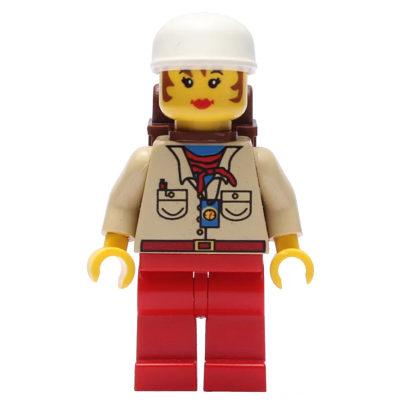 Actress - Pippin Read, Red Leg, Brown Backpack