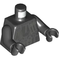Torso Armor, Imperial Death Trooper with Utility Harness Print, Black Arms and Hands