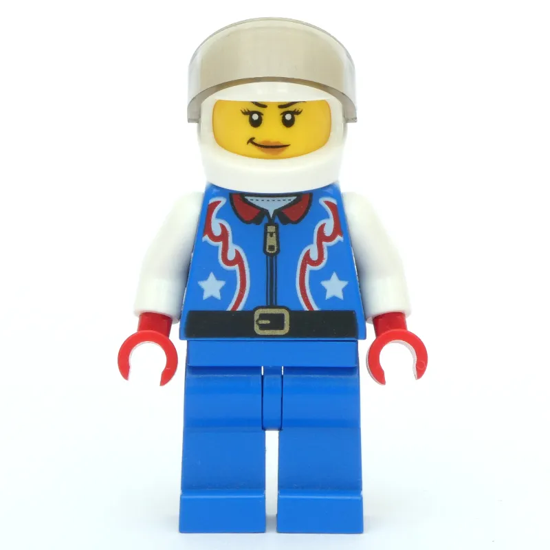 Driver - Blue Torso, Blue Legs, White Helmet