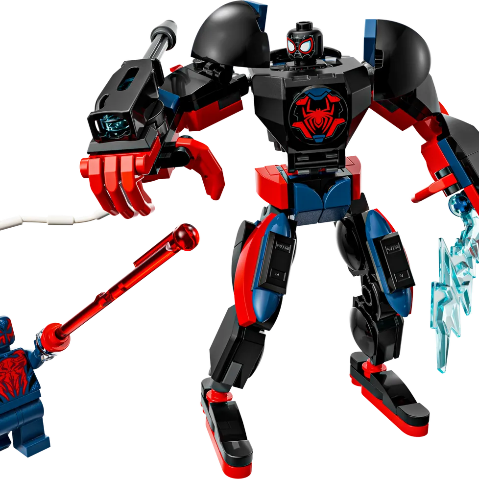 Miles Morales Mech vs. Spider-Man 2099