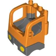Duplo Truck Semi-Tractor Cab with Dark Bluish Gray Base