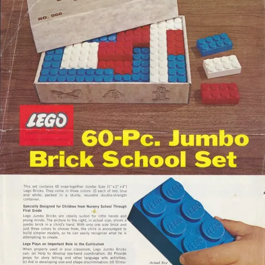 Jumbo Brick School Set