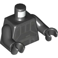 Torso Imperial Death Trooper Armor Print, Black Arms and Hands