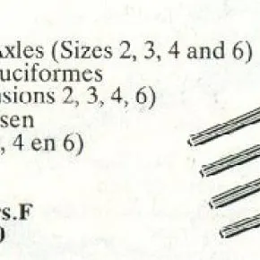 Cross Axles (Sizes 2, 3, 4, 6)