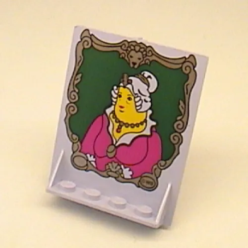 Door 2 x 5 x 5 Swivel, Bracket Base with HP Portrait of Fat Lady Print [4079 / 4722]