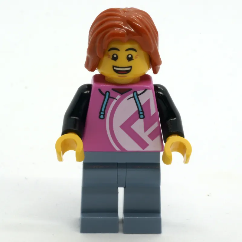 Man, Coral Jacket, Sand Blue Legs