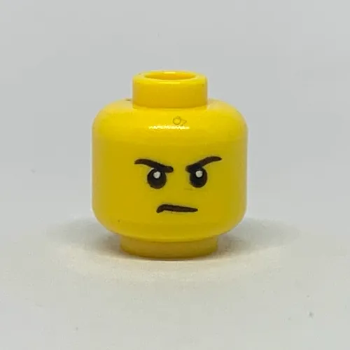 Minifig Head, Eyebrows, Grin / Frown Print