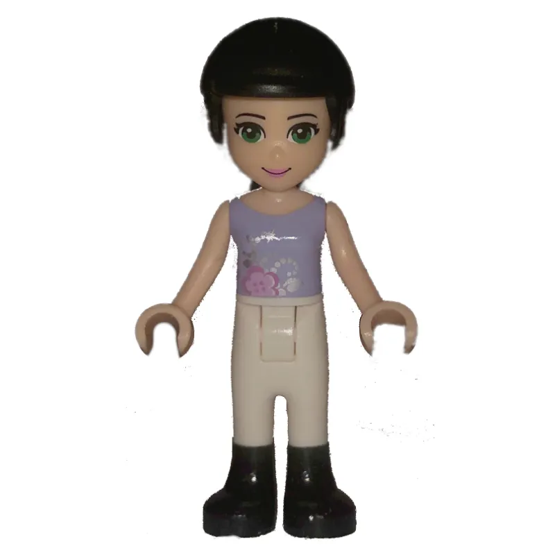 Emma - Lavender Top, White Trousers