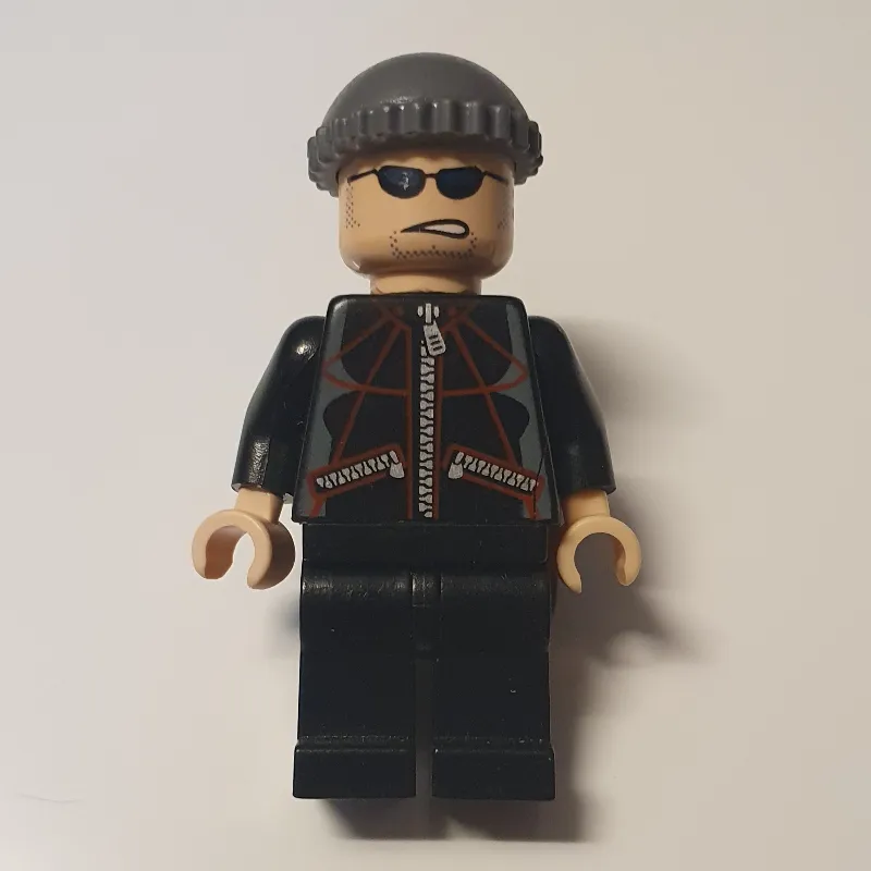 Jewel Thief with Black Jacket and Dark Bluish Gray Hat