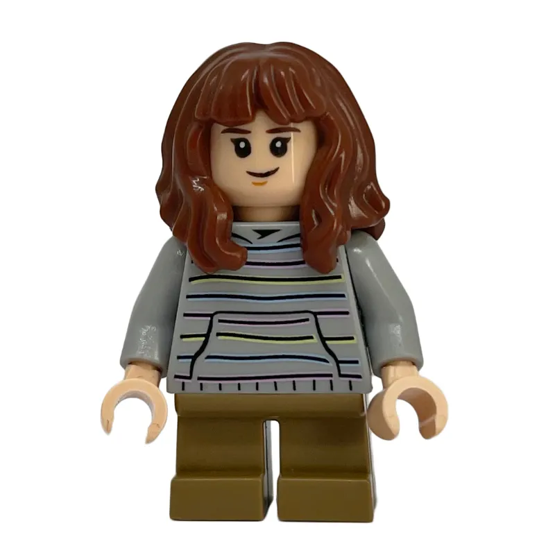 Hermione Granger, Light Bluish Gray Hoodie with Stripes, Short Legs