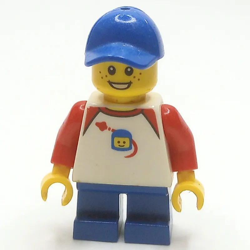 Kid - White Torso, Blue Legs, BLue Cap