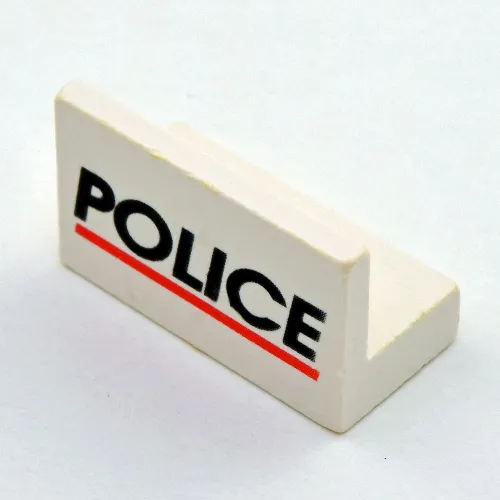 Panel 1 x 2 x 1 with 'POLICE' Red Line Print