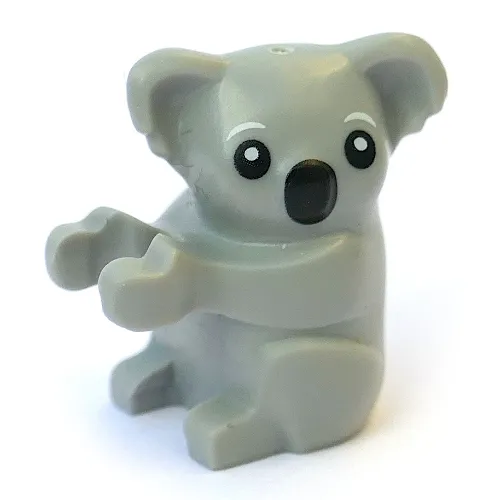 Animal, Koala with Black Eyes, Nose, White Pupils print