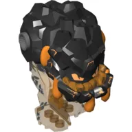 Body Magma Monster Large with Black Top and Black and Orange Print