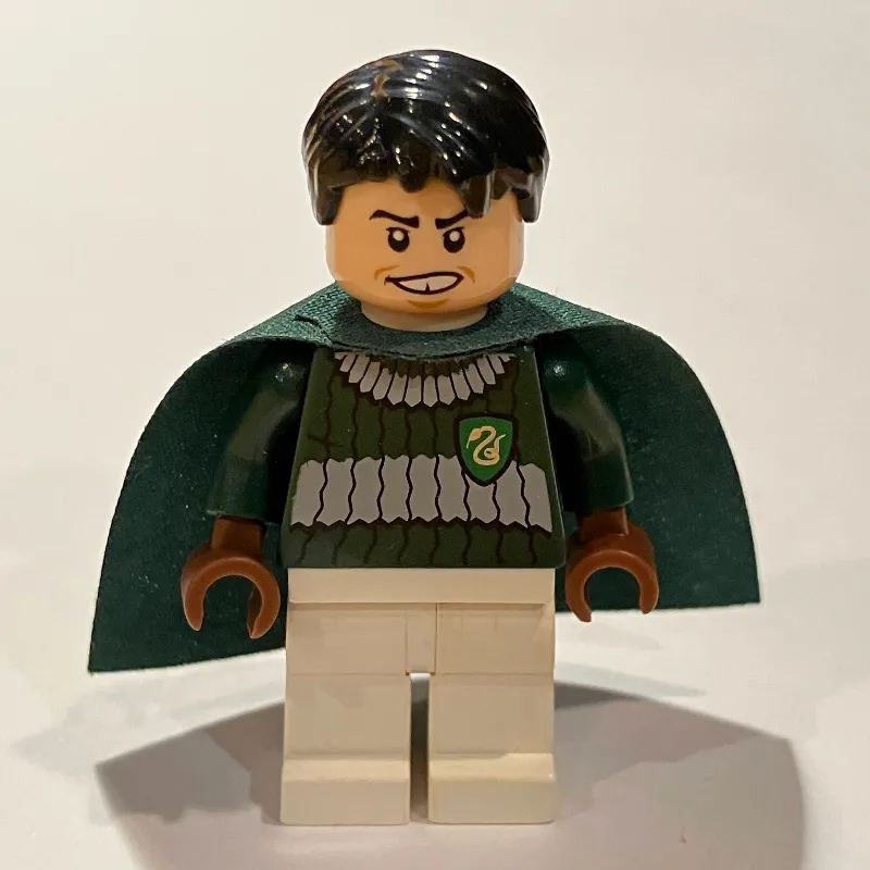 Marcus Flint, Dark Green, Dark Bluish Gray, and White Slytherin Quidditch Uniform - 3626b Head