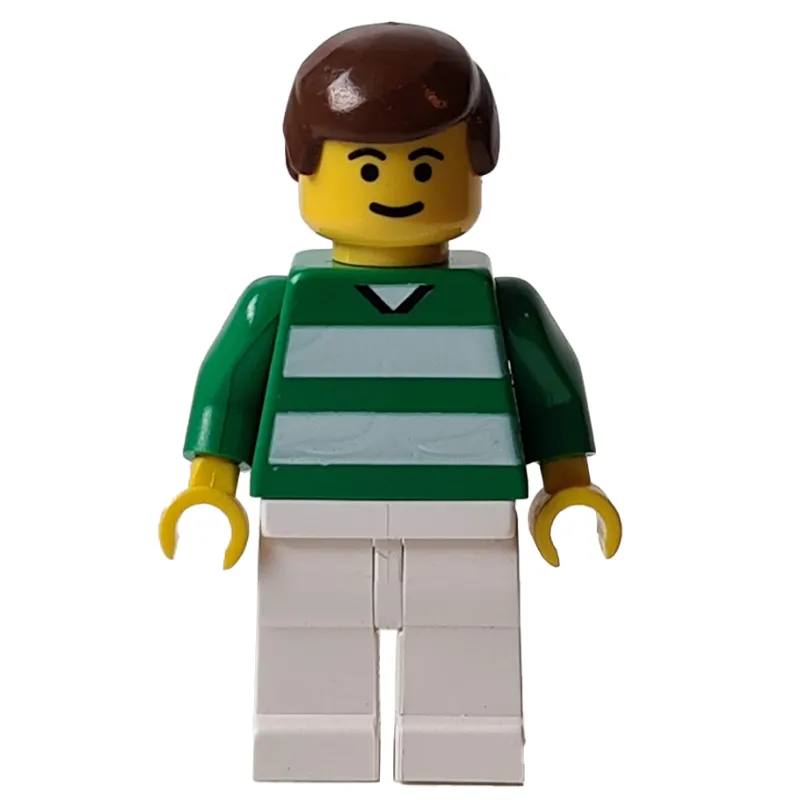 Soccer Player Green Torso, White Legs #11