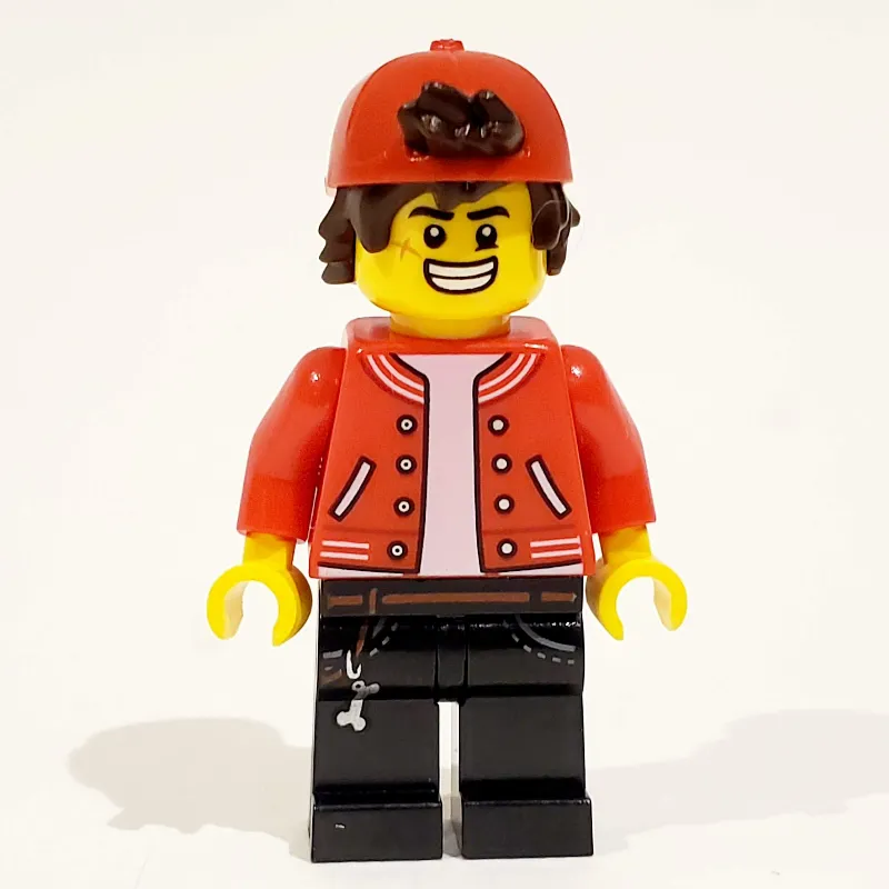 Jack Davids, Red Jacket with Backwards Red Cap