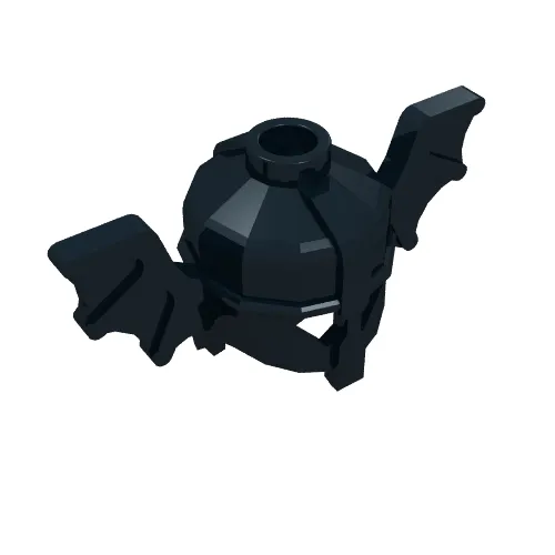 Helmet with Bat Wings