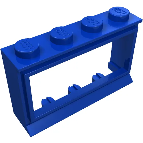 Window 1 x 4 x 2 Classic with Solid Studs, No Glass