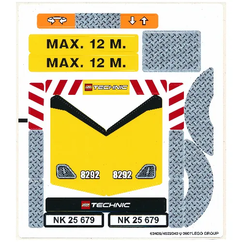 Sticker Sheet for Set 8292-1
