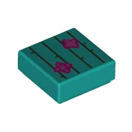 Tile 1 x 1 with Cactus print