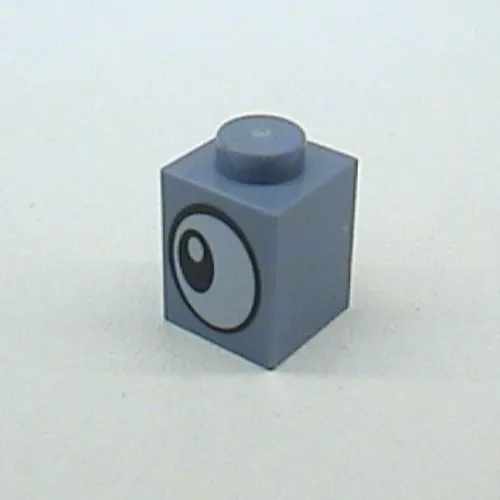 Brick 1 x 1 with Eye Sideways Print on Two Sides